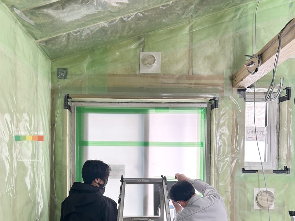 角館の家 | 中間気密測定